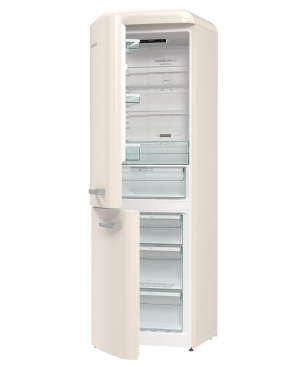GORENJE ONRK 619 DC-L Gorenje Retro Collection Kühl- / Gefrierkombination (D, 192,0 kWh, 1940 mm hoch, Creme)