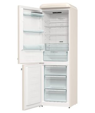 GORENJE ONRK 619 DC-L Gorenje Retro Collection Kühl- / Gefrierkombination (D, 192,0 kWh, 1940 mm hoch, Creme)