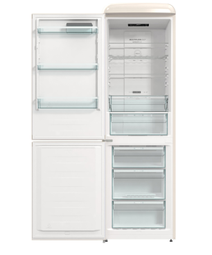GORENJE ONRK 619 DC-L Gorenje Retro Collection Kühl- / Gefrierkombination (D, 192,0 kWh, 1940 mm hoch, Creme)