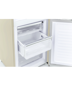 EXQUISIT RKGC250-70-H-160E magnolienweiss Kühl- und Gefrierkombination (E, 1830 mm hoch, Magnolienweiß)