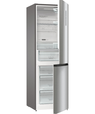 GORENJE NRC6194SXL4 Kühlgefrierkombination (C, 165 kWh, 1850 mm hoch, Grau metallic strukturiert)