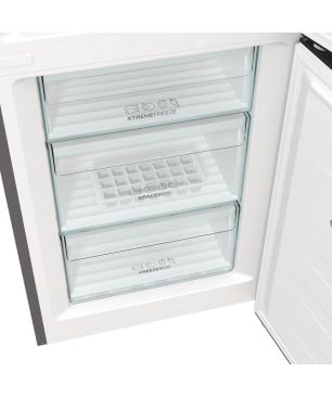 GORENJE NRC6194SXL4 Kühlgefrierkombination (C, 165 kWh, 1850 mm hoch, Grau metallic strukturiert)