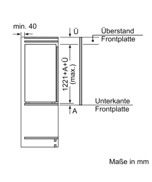 SIEMENS KI41FADD0 iQ700 Kühlschrank (D, 1221 mm hoch, k.A.)