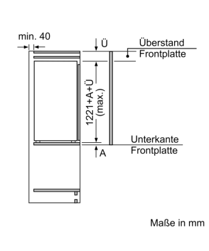 SIEMENS KI41FADD0 iQ700 Kühlschrank (D, 1221 mm hoch, k.A.)