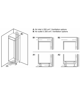SIEMENS KI41RADD1 iQ500 Einbaukühlschrank (D, 1221 mm hoch, Weiß)