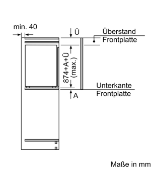 SIEMENS GI21VAFE0 Gefrierschrank (E, 98 Liter, 874 mm hoch)