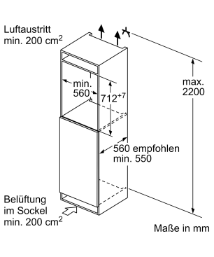 BOSCH GIV11AFE0 Gefrierschrank (E, 72 Liter, 712 mm hoch)
