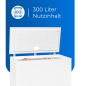 EXQUISIT GT320-030D weiss Gefriertruhe (D, 232,50 kWh/Jahr, 300 Liter, 850 mm hoch)