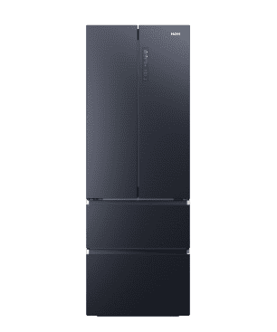 HAIER HFW7720ENMB Kühl-Gefrierkombination (E, 2006 mm hoch, Obsidian Black Inox )