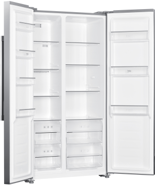 BEKO GNO4331XPN Side-by-Side (E, 1770 mm hoch, Edelstahl-Look)