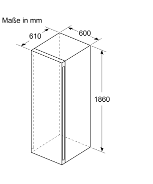 SIEMENS KW36KATGA Weinkühlschrank (EEK G, Schwarz)