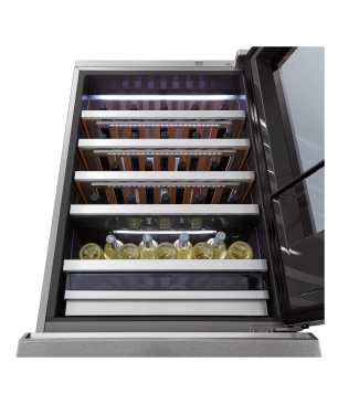 LG SIGNATURE LSR200W LG SIGNATURE Weinkühlschrank/Kühlgefrierkombination (EEK E, Edelstahl)