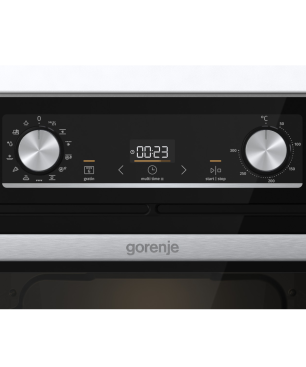 GORENJE Black Steam Pyro, Einbauherdset (Induktions-Kochfeld, A+, 77 Liter)