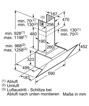 SIEMENS LC67KHM60, Dunstabzugshaube (590 mm breit, 499 mm tief)