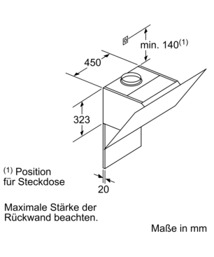 SIEMENS LC67KHM60, Dunstabzugshaube (590 mm breit, 499 mm tief)
