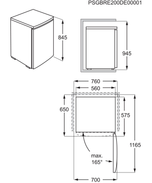 AEG Freistehender Tisch-Gefrierschrank / 845 mm / 88 L / NoFrost Weiß Gefrierschrank (E, 845 mm hoch)