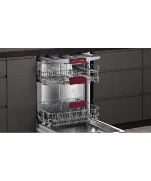 NEFF S 255 HVX 15 E N50 Geschirrspüler (vollintegrierbar (Besteckschublade, 598 mm breit, 46 dB (A), E)