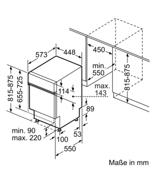 SIEMENS SR55ZS11ME iQ500 Geschirrspüler (teilintegrierbar (Besteckschublade, 448 mm breit, 43 dB (A), C)