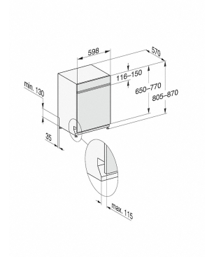 MIELE G 7200 SCi Geschirrspüler (teilintegrierbar, 598 mm breit, 43 dB (A), A)