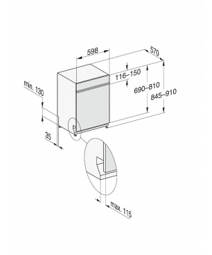 MIELE G 7115 SCi XXL AutoDos Geschirrspüler (teilintegrierbar, 598 mm breit, 43 dB (A), B)
