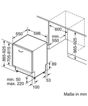 NEFF S297TCX00E Geschirrspüler (vollintegrierbar (Besteckschublade, 598 mm breit, 43 dB (A), A)