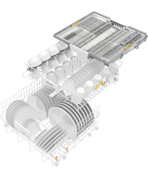 MIELE G 5315 SCi XXL Active Plus Geschirrspüler (teilintegrierbar, 598 mm breit, 44 dB (A), C)