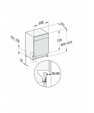 MIELE G 7200 SCU Geschirrspüler (unterbaufähig, 598 mm breit, 43 dB (A), A)
