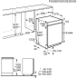 AEG FEE83806PM Geschirrspüler (teilintegrierbar, 596 mm breit, 44 dB (A), D)