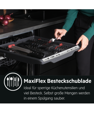 AEG FEE83806PM Geschirrspüler (teilintegrierbar, 596 mm breit, 44 dB (A), D)