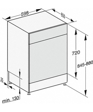MIELE G 5210 SC Active Plus Geschirrspüler (freistehend, 598 mm breit, 45 dB (A), C)