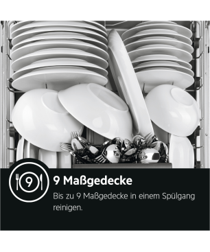 AEG FEE7341AZM Geschirrspüler (teilintegrierbar, 446 mm breit, 44 dB (A), D)
