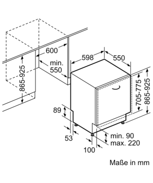 BOSCH SBD6ECX57E Serie 6 Geschirrspüler (vollintegrierbar, 598 mm breit, 42 dB (A), D)
