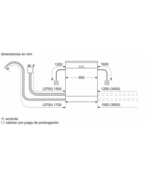SIEMENS SN61IX12TE iQ100 Geschirrspüler (vollintegrierbar (Besteckkorb, 598 mm breit, 48 dB (A), E)