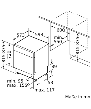 SIEMENS SN43ES14CE iQ300 Geschirrspüler (unterbaufähig, 598 mm breit, 44 dB (A), C)