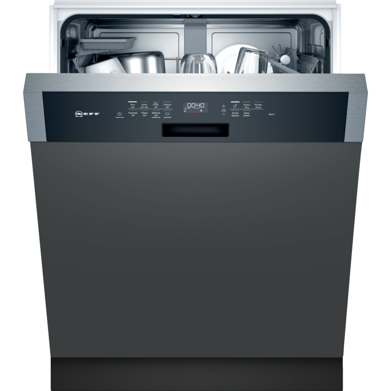 NEFF S147EAS39E N 70 N 70 Geschirrspüler (teilintegrierbar (Besteckkorb + Besteckschublade, 598 mm breit, 44 d