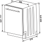 SHARP QW-NI25I44BX-DE Geschirrspüler (vollintegrierbar, 600 mm breit, 44 dB (A), B)