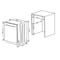 SHARP QW-NI25I44BX-DE Geschirrspüler (vollintegrierbar, 600 mm breit, 44 dB (A), B)