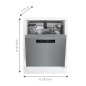 BEKO BDUN3844M0X Geschirrspüler (unterbaufähig, 598 mm breit, 43 dB (A), C) BEKO BDUN3844M0X Geschirrspüler (unterbaufähig, 598 mm breit, 43 dB (A), C)