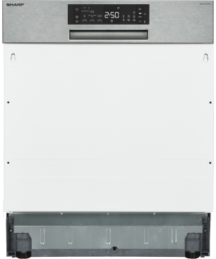 SHARP QW-NA24S42DI-DE Geschirrspüler (teilintegrierbar, 598 mm breit, 42 dB (A), D)