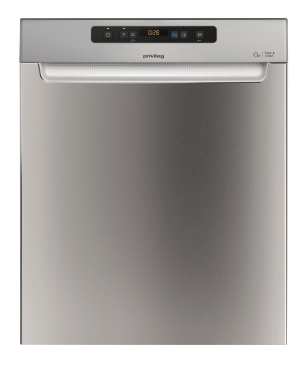 PRIVILEG RUO 3T133 A F X Geschirrspüler (unterbaufähig, 598 mm breit, 43 dB (A), D)