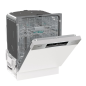 GORENJE GI642D60X Geschirrspüler (teilintegrierbar, 598 mm breit, 44 dB (A), D)