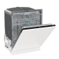 GORENJE GV663C60 Geschirrspüler (vollintegrierbar, 598 mm breit, 44 dB (A), C)