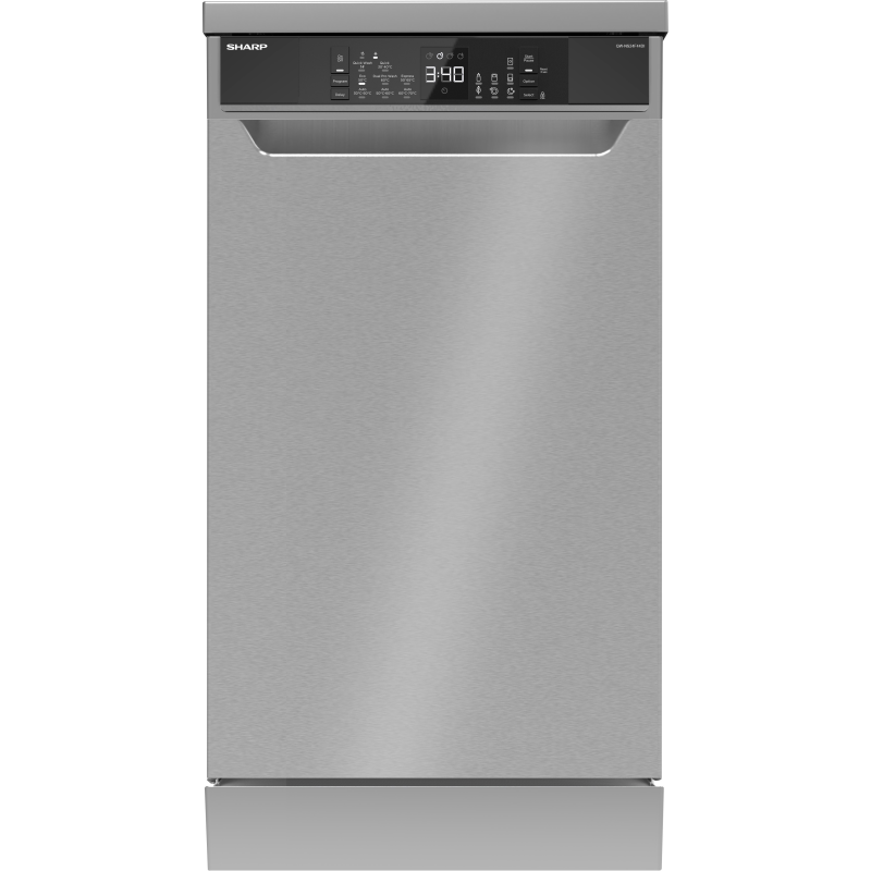 SHARP QW-NS24F44DI-DE Geschirrspüler (freistehend, 450 mm breit, 44 dB (A), D)