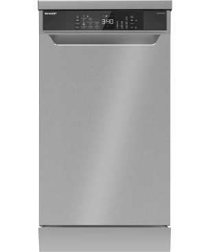 SHARP QW-NS24F44DI-DE Geschirrspüler (freistehend, 450 mm breit, 44 dB (A), D)