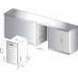 BAUKNECHT BSBO 3O35 PF X Geschirrspüler (teilintegrierbar, 448 mm breit, 43 dB (A), D)