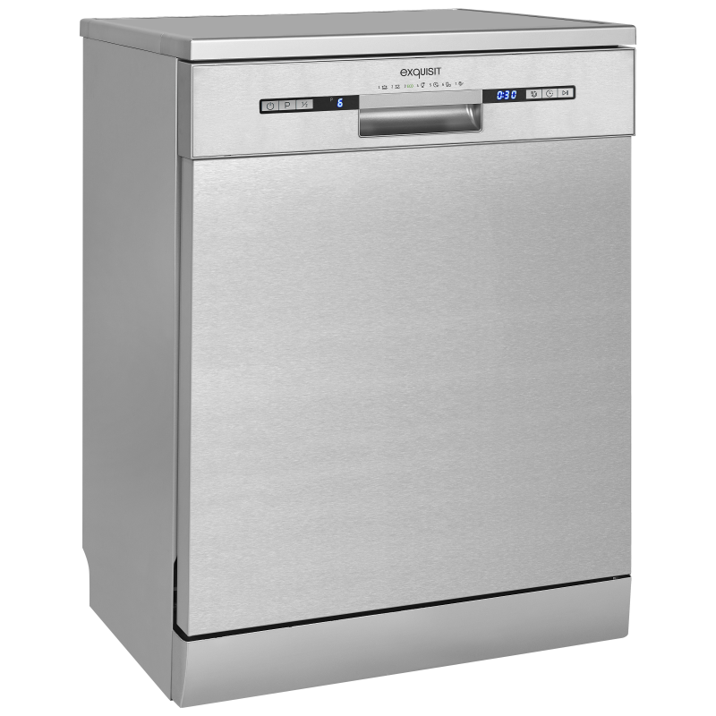 EXQUISIT GSP9313-030E inox Geschirrspüler (Standgerät, 598 mm breit, E) EXQUISIT GSP9313-030E inox Geschirrspüler (Standgerät, 598 mm breit, E)