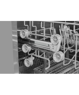 EXQUISIT GSP6312-030D silber Geschirrspüler, 598 mm breit, D)