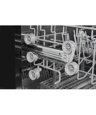 EXQUISIT GSP6012-030E schwarz Geschirrspüler (freistehend, 598 mm breit, E)