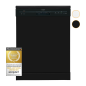 EXQUISIT GSP6012-030E schwarz Geschirrspüler (freistehend, 598 mm breit, E)