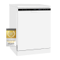 EXQUISIT GSP6312-030D weiss Geschirrspüler (Standgerät, 598 mm breit, D)